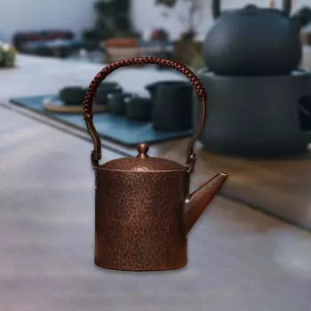 Классический медный чайник с удобной ручкой для повседневного использования Style B