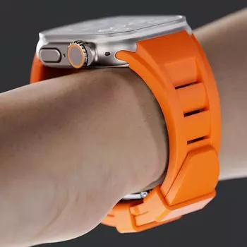 Классический металлический+силиконовый ремешок для Apple Watch Ultra 2 Band 49 мм 45 мм 44 мм 42 мм belt correa Bracelet iWatch Series 9 8 7 6 5 4 3 SE ultra 42mm 44mm 45mm 49mm