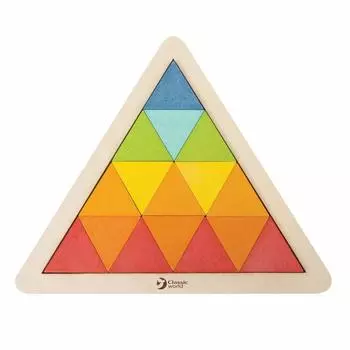 Классический мир Классический мир Треугольная мозаика Головоломка Геометрический Танграм Деревянная развивающая игрушка Монтессори Раннее детское образование Подарок на вход