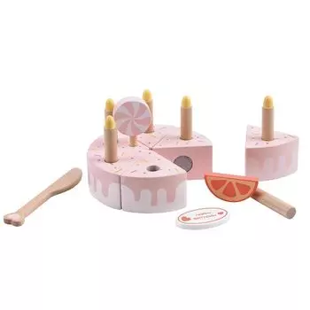 Классический мировой день рождения торт игровой набор сладостей вечеринка милая игрушка деревянный день рождения 1-й год (CL50565)