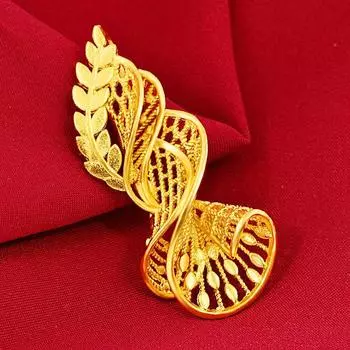 Классический модный кулон с золотым цветком и ожерельем 40CM золотой