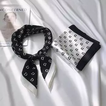 Классический модный универсальный маленький шарф имитация шелка тонкий стиль весна/лето украшение маленький квадратный шарф женский пляж 70*70cm