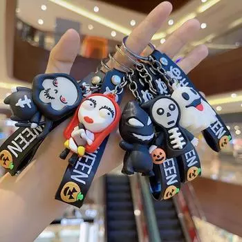 Классический мультяшный универсальный брелок-подвеска в виде тыквы на Хэллоуин, забавный милый рюкзак, украшения, аксессуары, подарки