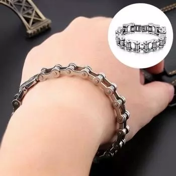 Классический мужской крутой браслет из титановой стали, браслет-цепочка, ювелирные изделия