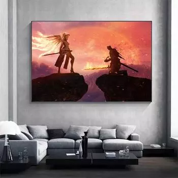 Классический постер игры The Dark Souls 3, холст, картина, настенные художественные фотографии, декоративные постеры и принты, украшение для комнаты для мальчика, без рамки 21*30cm