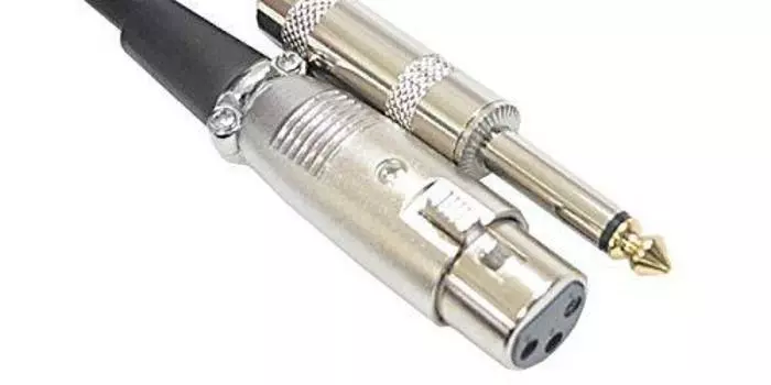 Классический профессиональный микрофонный кабель 1 м (XLR-мама к телефону)