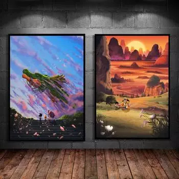 Классический японский аниме Dragon Ball Goku домашняя комната картина печать высокой четкости художественный принт Рождественский подарок 21cm30cm NoFrame