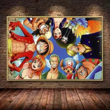 Классический японский аниме-постер, холст, живопись, настенные постеры, принты, изображения персонажей для домашнего декора комнаты, без рамки 21*30cm No Frame