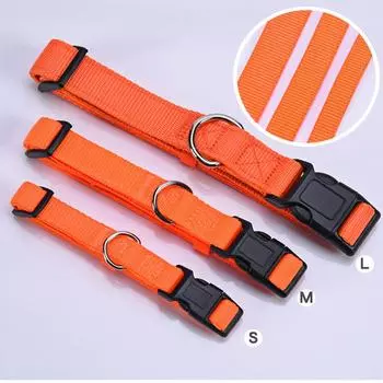 Классический регулируемый ошейник и поводок для домашних животных, ошейник для собак, поводок для дайвинга, мягкий нейлон, удобный для выгула собак и прогулок на свежем воздухе M