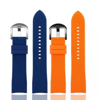 Классический ремешок для часов Arc Mouth 22 мм 20 мм для Mido Casio EFR-303 ECB900 Citizen Longines Omega резиновый силиконовый ремешок для часов водонепроницаемый 20mm