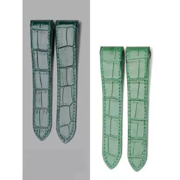 Классический ремешок для часов из натуральной кожи для Cartier Santos Santos 100 для мужчин и женщин с раскладывающейся пряжкой, 20 мм, 23 мм 23mm