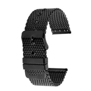 Классический ремешок для часов из нержавеющей стали 20 мм 22 мм черный ремешок для часов Armani Black Warrior AX7105 AR1970 для Huawei Watch Gt2/3 20MM