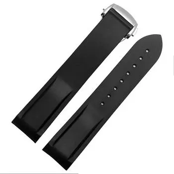 Классический ремешок для часов с резиновым силиконовым интерфейсом Arc 20 мм 22 мм подходит для часов Omega Seamaster GMT Diver 300 Speedmaster Seiko Hamilton 20mm