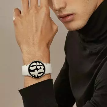 Классический ремешок для Samsung Galaxy Watch 6 5 4 44 мм 40 мм/4 classic 46 мм 42 мм браслет 20 мм силиконовый браслет Galaxy Watch 5 pro 45 мм ремешок All galaxy watch 654