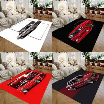 Классический ретро гоночный автомобиль коврик для спальни гостиная винтажные автомобили напольные коврики домашний декор нескользящие дверные коврики 40X60cm-16x24in