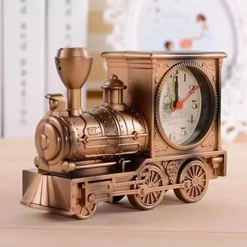 Классический ретро креативный настольный будильник в форме рикши, студенческие детские прикроватные часы, милый детский будильник B