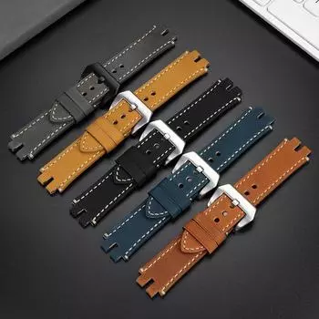 Классический ретро-ремешок из натуральной телячьей кожи для часов Casio ProTrek PRW3000/3100/6000/6100Y PRG300 Series Bracelet Watch Accessories 24mm