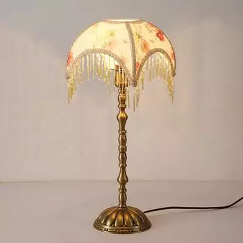 Классический романтический абажур из ткани с кисточками, винтажный абажур для люстры в стиле суда, абажур для столовой, гостиной, спальни, настольной лампы