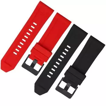 Классический силиконовый резиновый ремешок для часов 24 мм 26 мм 28 мм для дизельных часов DZ4496 DZ4427 DZ4487 DZ4323 DZ4318 DZ4305 мужской ремешок для часов 26mm