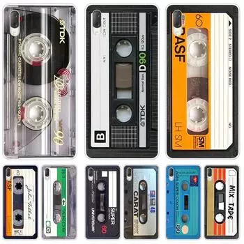 Классический старый чехол-кассета для Sony Xperia X XA XA1 XA2 Ultra L1 L2 L3 XZ3 M4 Aqua Z3 Z5 Premium E5 XZ XZ1 XZ2, компактный чехол Sony XA