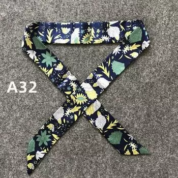 Классический тонкий шарф с ручкой для сумки Mary, маленький декоративный шарф с шелковой лентой, женский ремешок для сумки A1