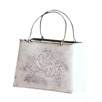 Классический ведро-кашпо для цветов, металлический контейнер для сада и дома Small