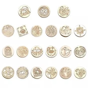 Классический винтажный конверт с медной головкой и восковой головкой для свадебной открытки F