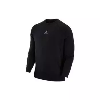Классический вязаный свитер Jordan Jumpman с логотипом с круглым вырезом и длинными рукавами, черные топы DV1287-010 XS