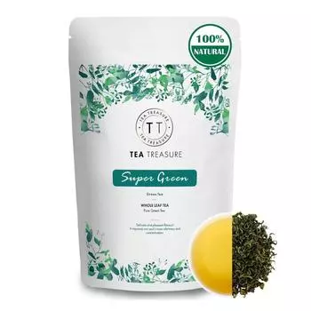 Классический зеленый чай (100 г), Super Green Tea, Tea Treasure