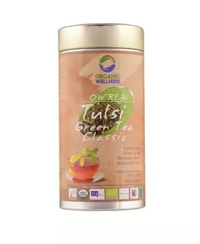 Классический зелёный чай с Тулси (100 г), Real Tulsi Green Tea Classic, Organic Wellness