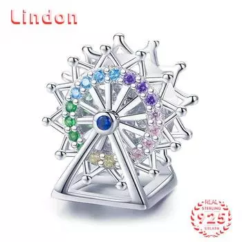 Классический женский браслет из стерлингового серебра 925 пробы, ожерелье, кулон с цирконом, модный подарок серебряный