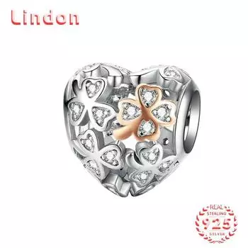 Классический женский браслет из стерлингового серебра 925 пробы, ожерелье, кулон с цирконом, модный подарок серебряный