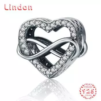 Классический женский браслет из стерлингового серебра 925 пробы, ожерелье, кулон с цирконом, модный подарок серебряный