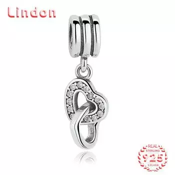 Классический женский браслет из стерлингового серебра 925 пробы, ожерелье, кулон с цирконом, модный подарок серебряный