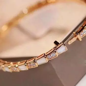 Классический женский браслет Snake Blossom, серебро S925, оригинальный фирменный браслет, модные украшения, вечеринка, свадебный подарок