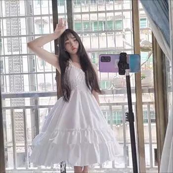 Классическое элегантное платье на подтяжках Платье Лолиты Ретро Платье на подтяжках JSK One Size чёрный