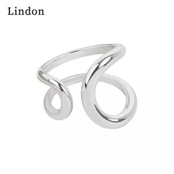 Классическое кольцо из медного сплава Lindon, женские ювелирные изделия, подарок на свадьбу и вечеринку серебряный