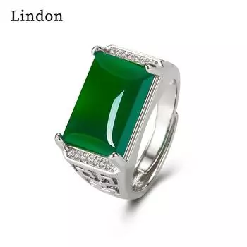 Классическое кольцо из медного сплава Lindon с цирконием, ювелирные изделия для джентльмена, свадебный подарок для вечеринки