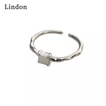 Классическое кольцо из медного сплава Lindon, женские ювелирные изделия, подарок на свадьбу и вечеринку серебряный