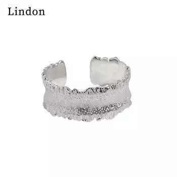 Классическое кольцо из медного сплава Lindon, женские ювелирные изделия, подарок на свадьбу и вечеринку серебряный