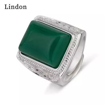 Классическое кольцо из медного сплава Lindon с цирконием, ювелирные изделия для джентльмена, свадебный подарок для вечеринки