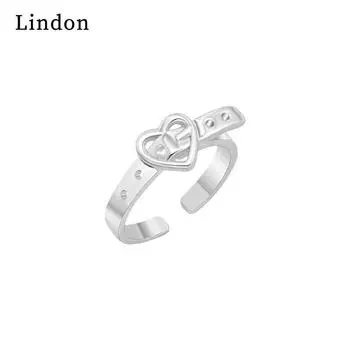 Классическое кольцо из медного сплава Lindon, женские ювелирные изделия, подарок на свадьбу и вечеринку серебряный