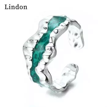 Классическое кольцо из медного сплава Lindon, женские ювелирные изделия, подарок на свадьбу и вечеринку чёрный