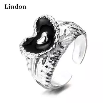 Классическое кольцо из медного сплава Lindon, женские ювелирные изделия, подарок на свадьбу и вечеринку красный