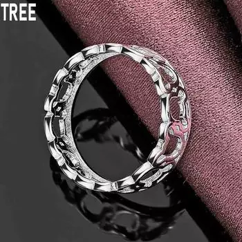 Классическое кольцо из стерлингового серебра 925 пробы, изысканное очарование, модные свадебные украшения 7#