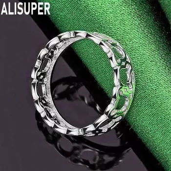 Классическое кольцо из стерлингового серебра 925 пробы, модное изысканное украшение для свадьбы 7#