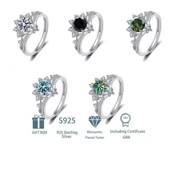 Классическое кольцо из стерлингового серебра 925 пробы 7А с цирконом и муассанитом Tancision для женщин, ювелирные изделия, подарки для свадебной вечеринки белый