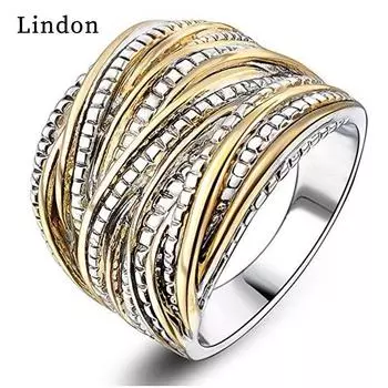 Классическое кольцо Lindon для женщин с цирконом круглой формы, подарок на свадьбу, размер 6-10 6