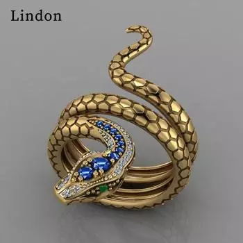 Классическое кольцо Lindon для женщин с цирконом круглой формы, подарок на свадьбу, размер 6-10 6 золотой