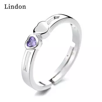 Классическое кольцо Lindon из медного сплава с цирконием, женские ювелирные изделия, свадебный подарок для вечеринки серебряный
